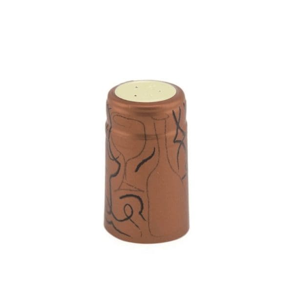 Shrink Caps Rusty Stripes 100 /Pack
