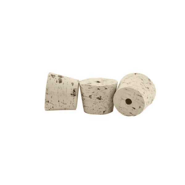 Tapered Cork 32x32x26 - 3/8 Bored Hole 5/Pack