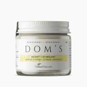 Dom's Bright Lemon Citrus Deodorant- Nelson Naturals
