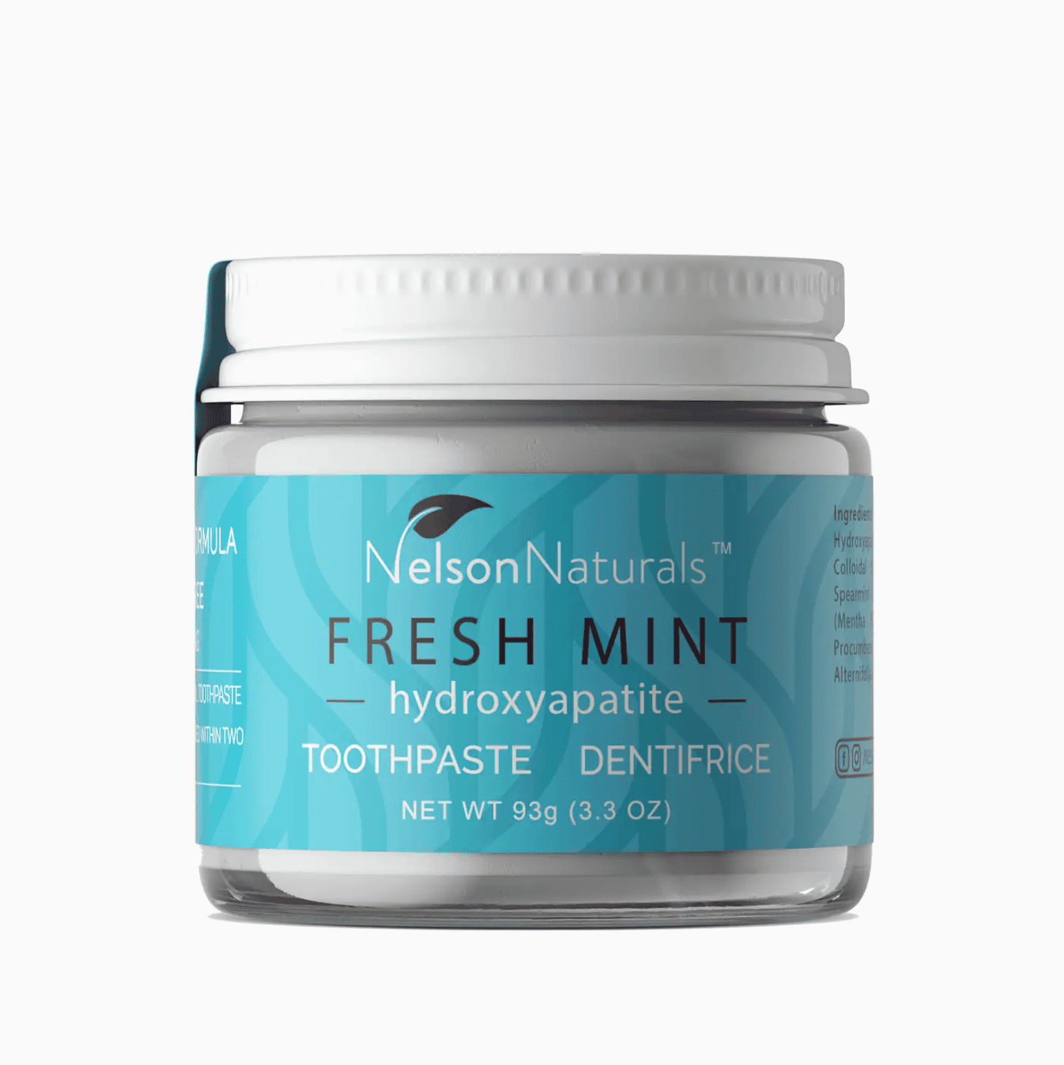 Fresh Mint with Hydroxyapatite Toothpaste- Nelson Naturals