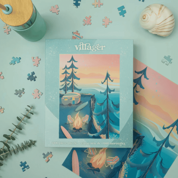 Coastal Camping 1000-Piece Puzzle | Designed in Bc Canada