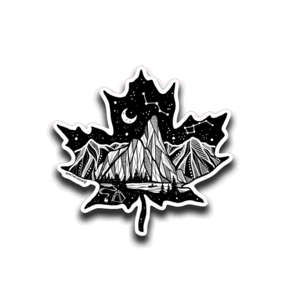 Maple Leaf Sticker - Mountain Mornings
