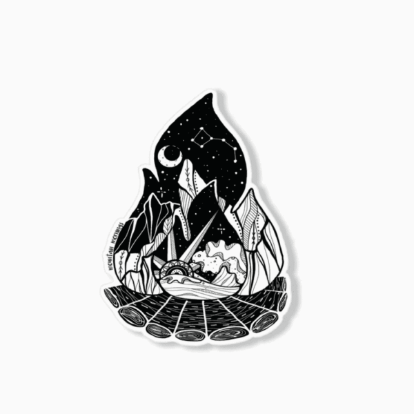 Campfire Sticker - Mountain Mornings
