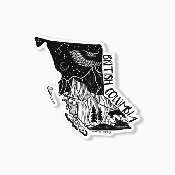 British Columbia Sticker - Mountain Mornings