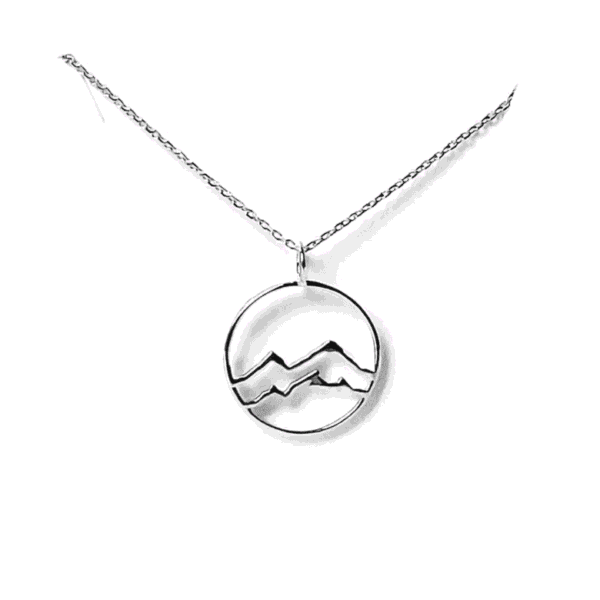 Little Coast Mountain Necklace Silver- Joie Designs