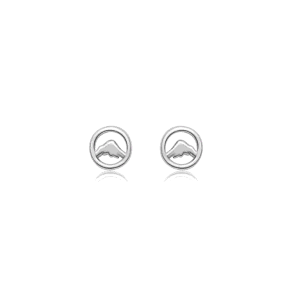 Beaumont Coast Mountain Stud Earrings Silver- Joie Designs