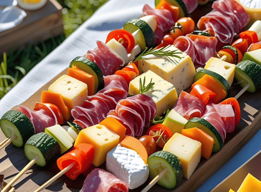 Charcuterie Skewers – Picnic Chic on a Stick