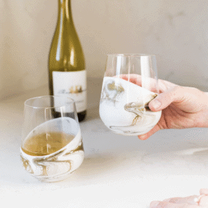 Resin Accented Wine Rose Gold by Lynn & Liana Designs