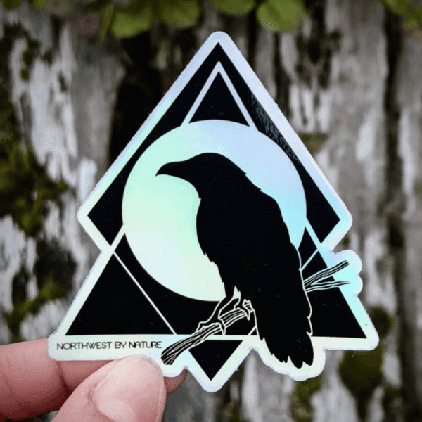 Raven Holographic Sticker