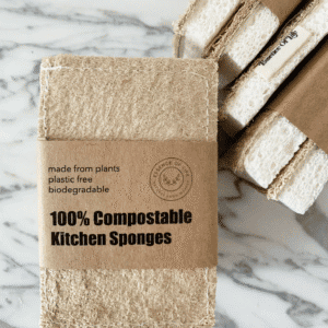 Compostable Kitchen Sponges | Plastic-Free Eco Cleaning