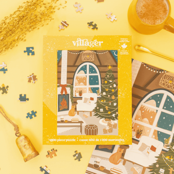 Fireside Christmas Puzzle | 1000-Piece Canadian Holiday Puzzle