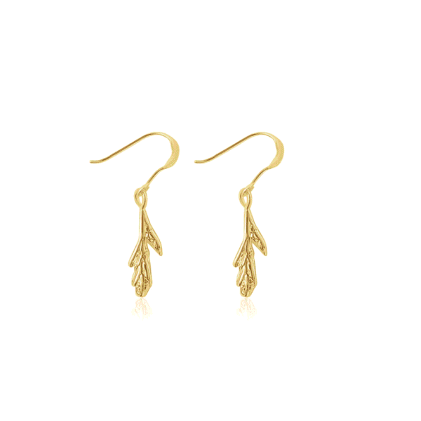 Little Cedar Leaf Earrings