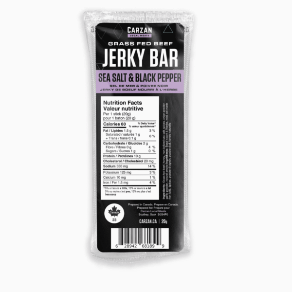 Sea Salt Black Pepper Jerky Bars