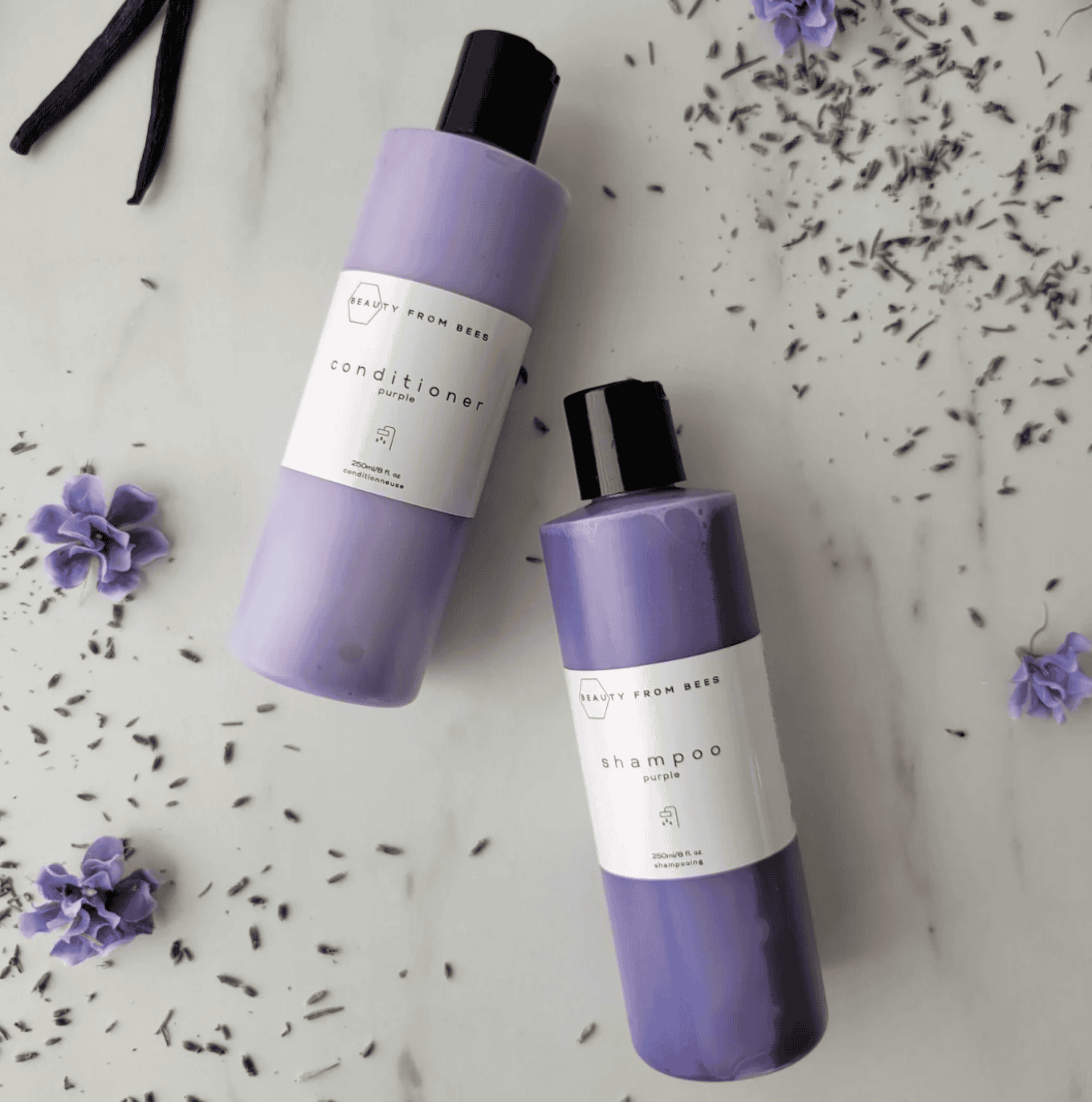 Beauty From Bees Calm Purple Shampoo for Blonde and Silver Hair
