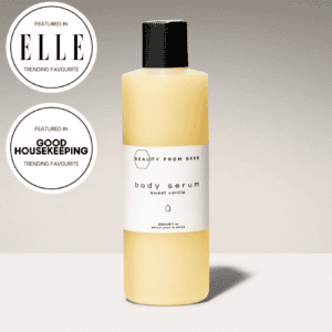 Beauty From Bees Grapefruit and Peppermint Body Serum Bottle