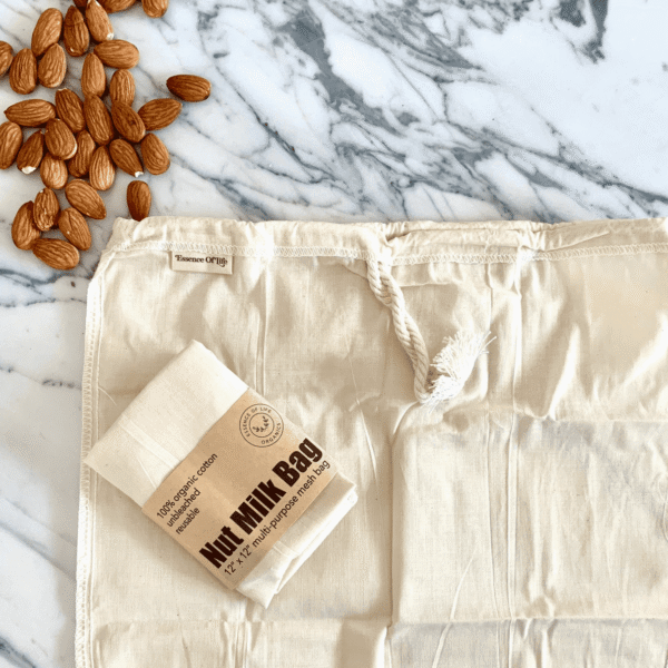 100% Organic Cotton Nut Milk Bag