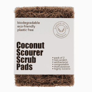 Coconut Scourer Scrub Pads — 100% Plant-Based & Compostable (Pack of 2)