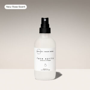 Beauty From Bees probiotic face spritz toner bottle