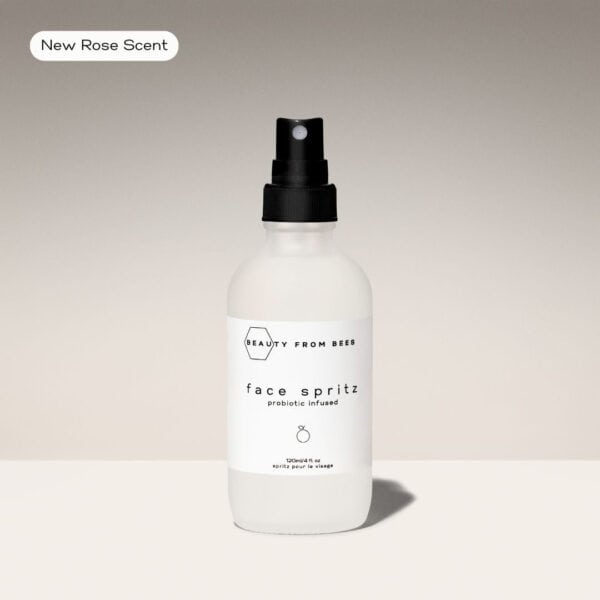 Beauty From Bees probiotic face spritz toner bottle