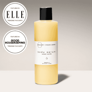 Beauty From Bees unscented waterless body serum bottle