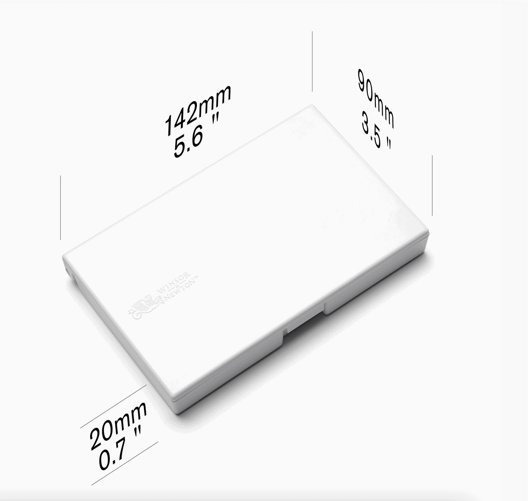 Cotman Sketcher's Pocket Box dimensions — 142 mm by 90 mm by 20 mm closed tin